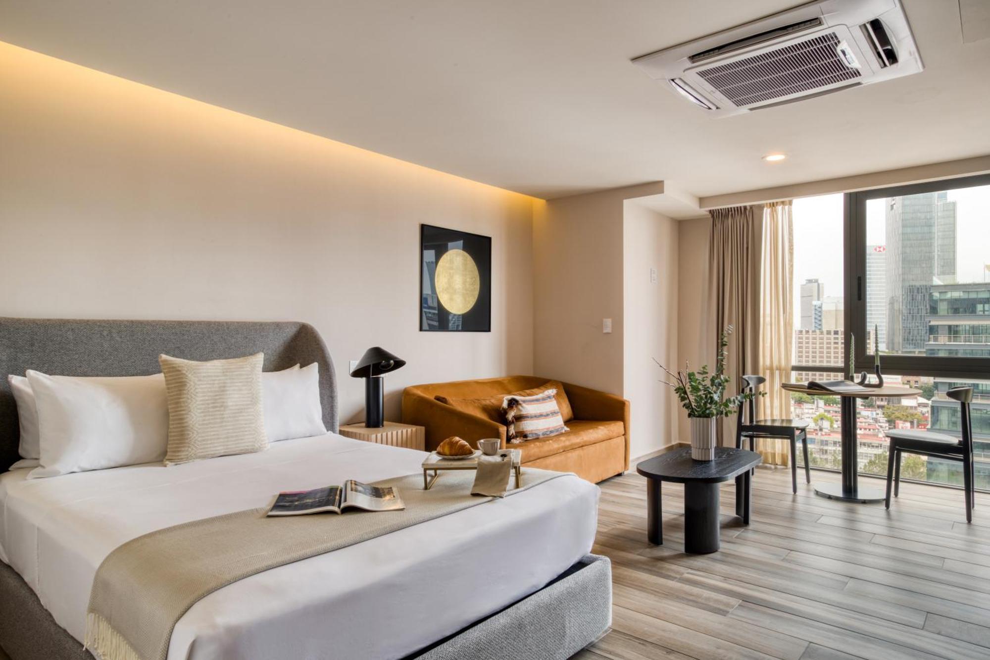 Aparthotel Uliv Cibeles Mexiko-Stadt Zimmer foto