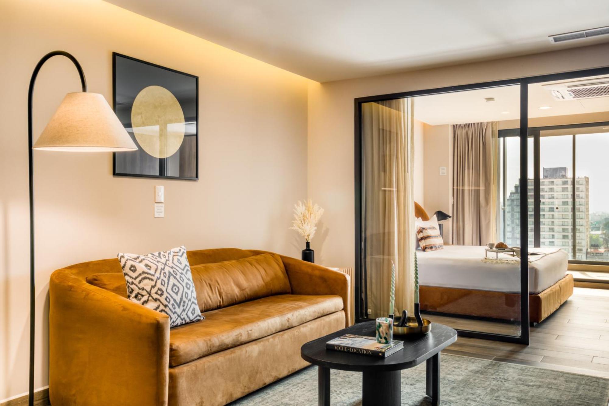 Aparthotel Uliv Cibeles Mexiko-Stadt Zimmer foto