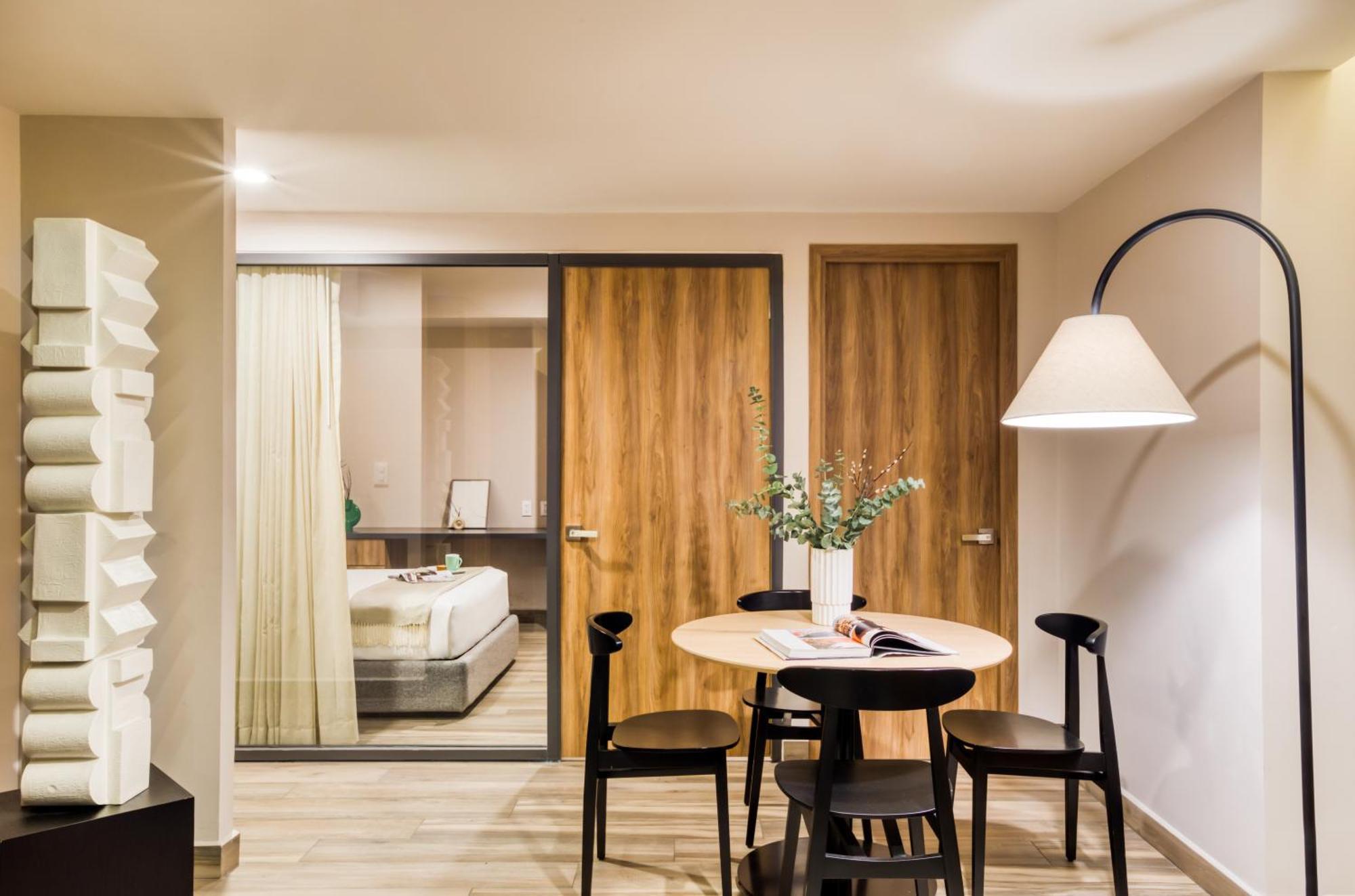 Aparthotel Uliv Cibeles Mexiko-Stadt Zimmer foto