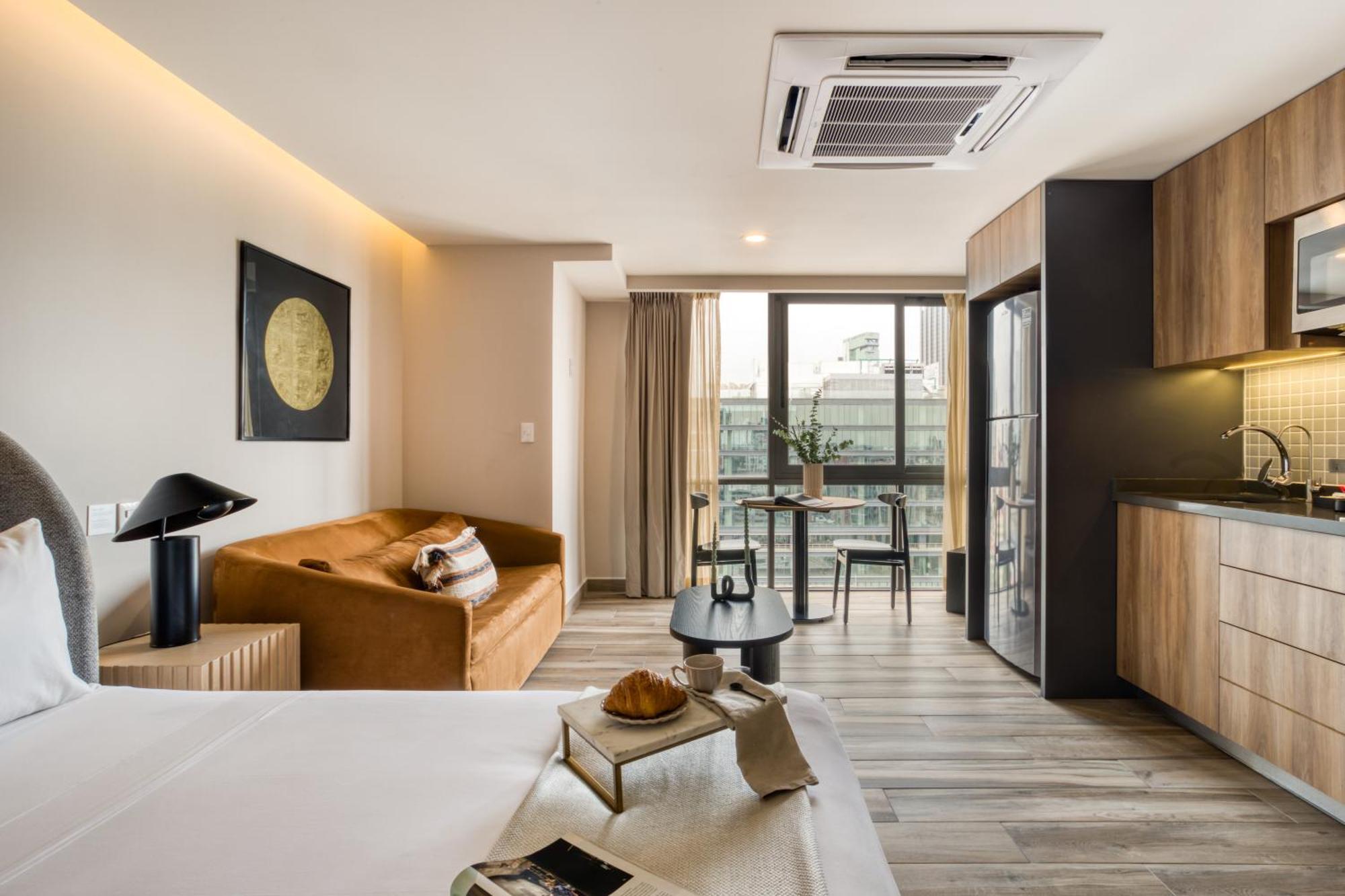 Aparthotel Uliv Cibeles Mexiko-Stadt Zimmer foto