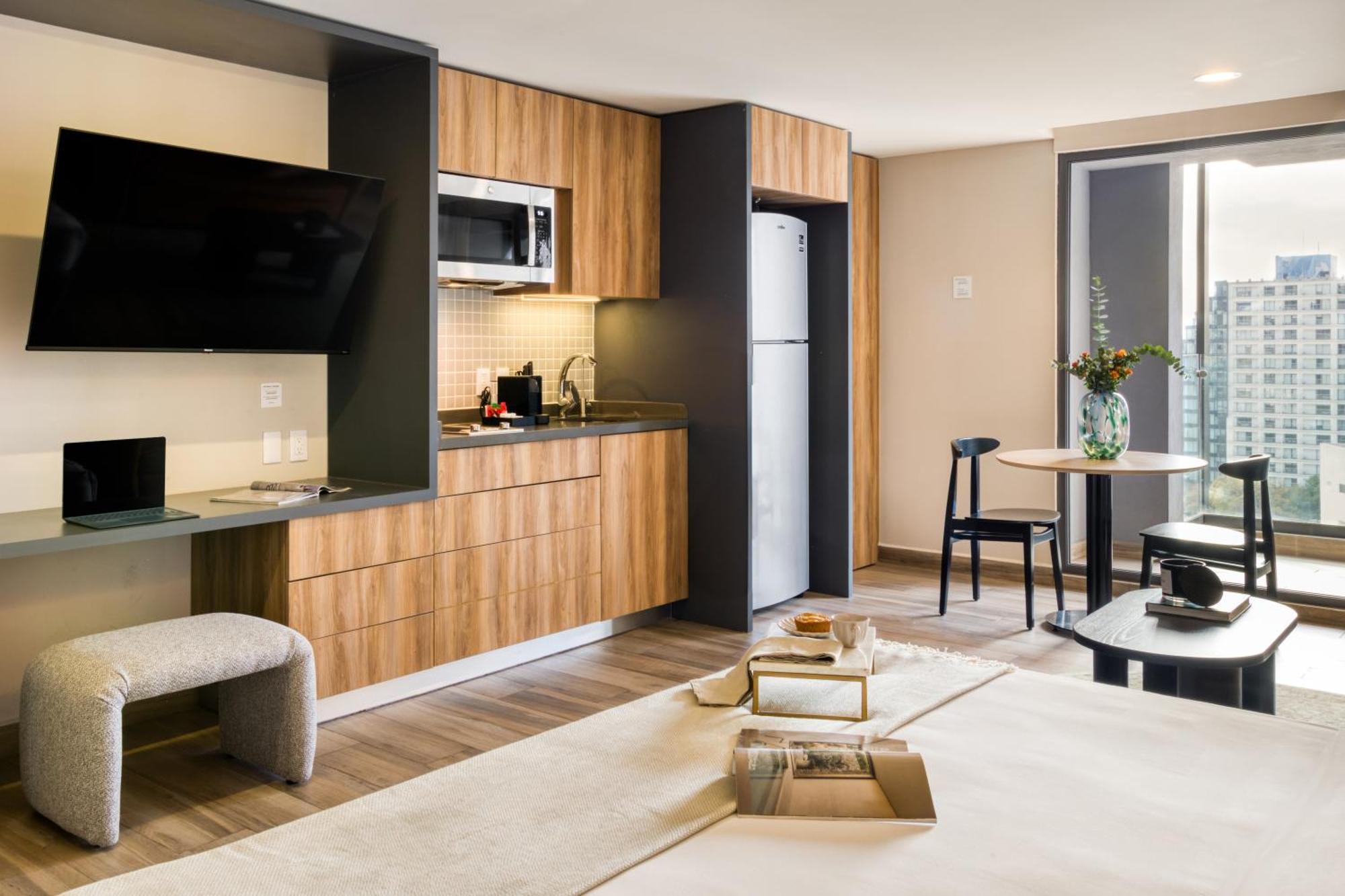 Aparthotel Uliv Cibeles Mexiko-Stadt Zimmer foto